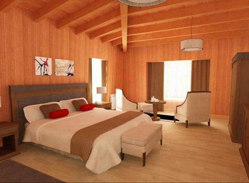 Alma Del Lago Suites & Spa Bariloche Buitenkant foto 3D rendering of a bedroom